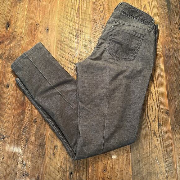 TOAD & CO Corduroy Pants Straight Leg Organic Cotton Gray Casual Women's Size 12 - Picture 11 of 16